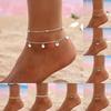 Comfortable Wear Adjustable Alloy Anklet for Women Featuring Layer Chains Butterfly Charm Beachwear Jewelry Gifts
