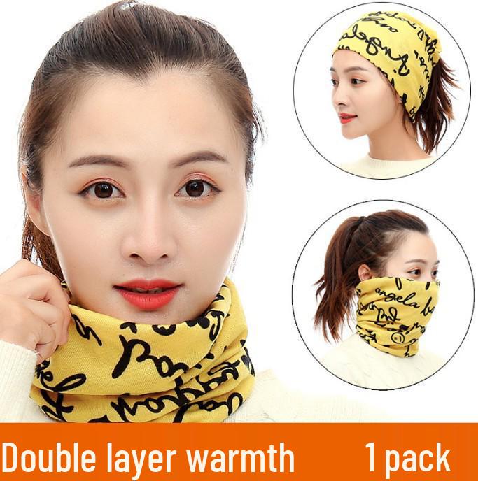 

Knitted Snood Pullover: Women s Autumn & Winter Sun Protection Scarf Hat, Warm Neck Protection