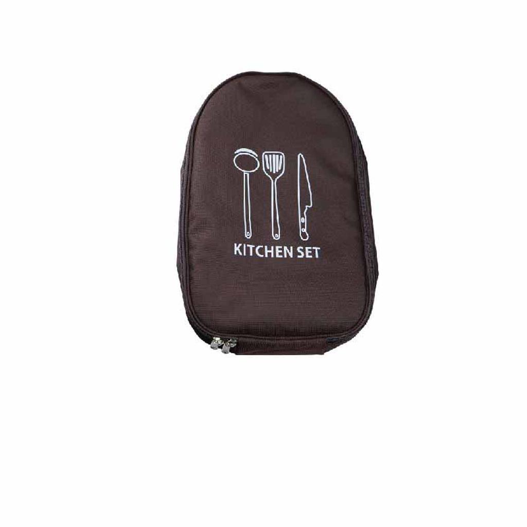 Outdoor Camping Kitchenware Storage Bag – Portable Tableware Organizer, Picnic Supplies and Tool Storage Case,  Travel Cookware Bag for Campers