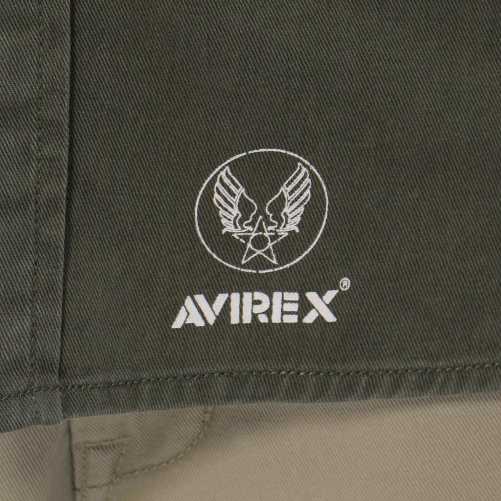 AVIREX Daily Twill Regular Shirts Size 075 Olive 6175109, Small,