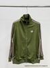 Chaqueta Deportiva con Cremallera Bordada de Mariposas, Cuello Alto Retro Trendy FOG para Hombres y Mujeres