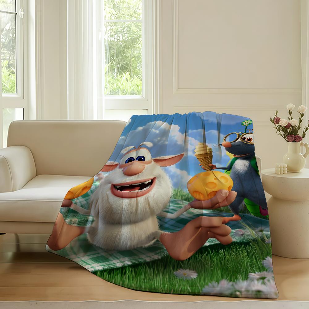 

Cute Cartoon B-Booba-S Fun Blanket Warm Soft Suitable For Bedroom Sofa Bed Living Room Office Travel Camping Gifts 75cmx90cm