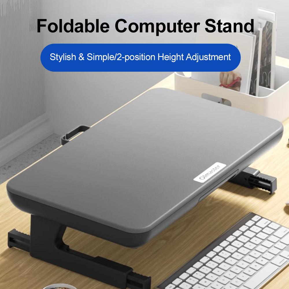 Olmaster Foldable Laptop Stand Computer Riser, Computer Raising Stand Monitor Base for Desk,