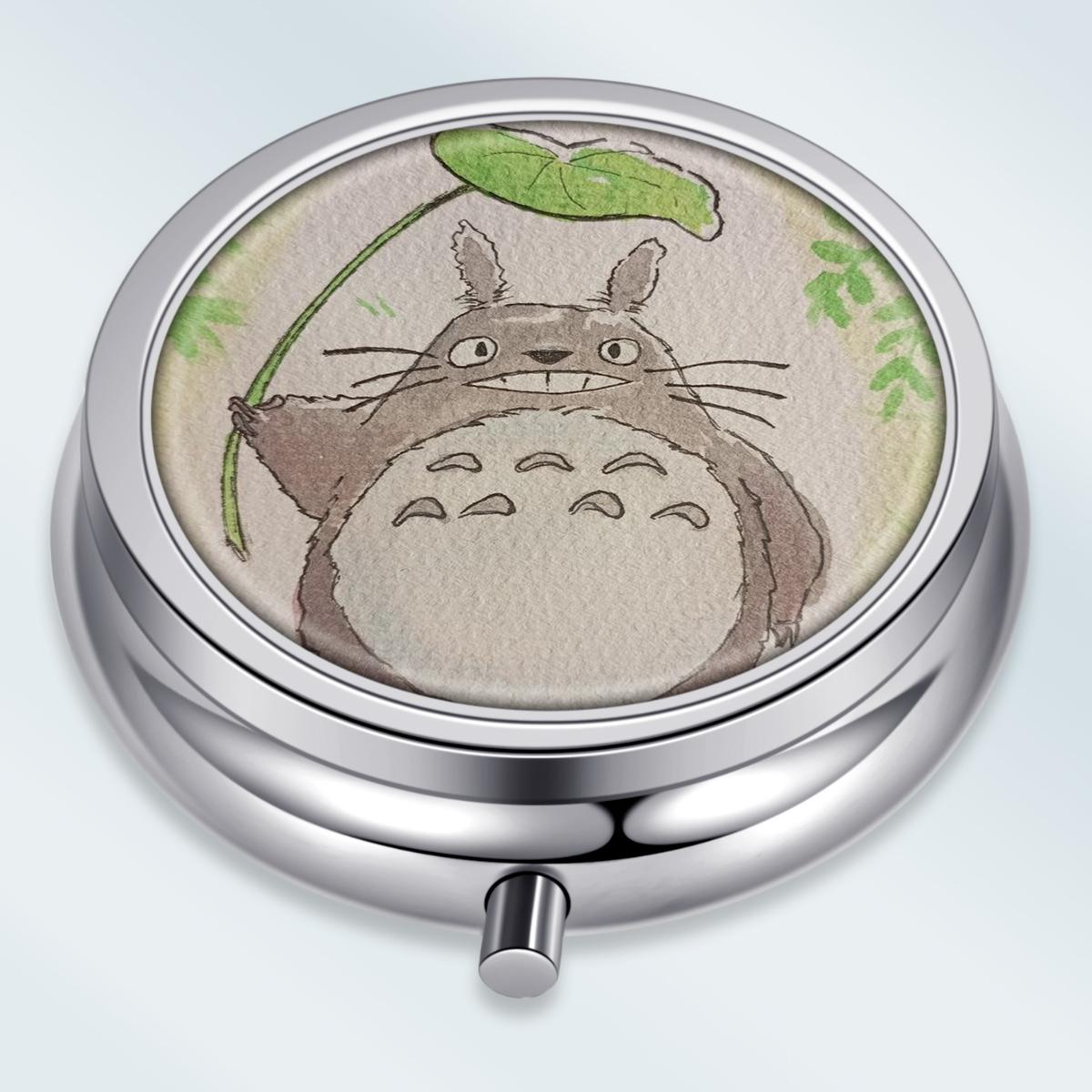 

Portable Pill Box with 3 Compartments, Mini Metal Medicine Organizer Case, Cute Printed Pill Container for Vitamins, Pills, Jewelry, Travel, Daily Use різнокольоровий