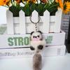Personality Plush Raccoon Key Ring Soft Fox Doll Keychain  Bag Pendant Simple Cute Charm