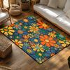 Floral Area Rug Vintage Persian Style Non-Slip Floor Mat Living Room Bedroom Decor Bohemian Carpet Washable Home Decor Gift