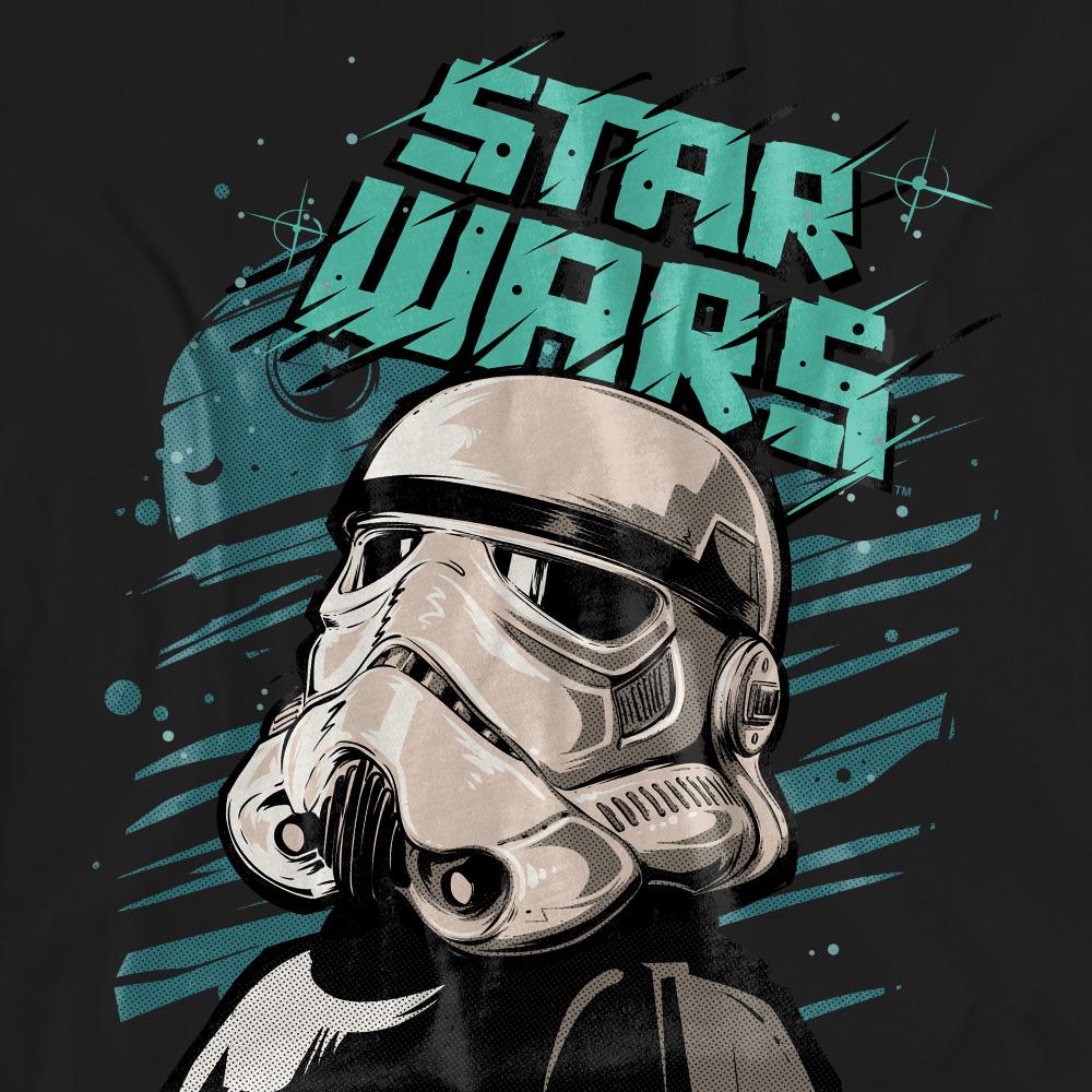 Star Wars Unisex Adult Street Glare Stormtrooper T-Shirt