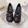 Sweet Puff College Wind 2025 New Tall and Skinny JK Uniform Shoes Super Soft and Comfortable Student Shoes Lolita