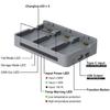 Portable Triple Slot Charging Station With Real Time LED Display Ideal For Batteries Professional Photographers