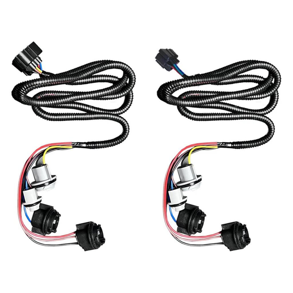 2PCS LH+RH Tail Harness Light 2PCS For Chevy Silverado 1500 2500 3500 HD 2003 2004 2005 2006