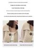 Women's 100% Pure Wool Lapel Cardigan: 2025 Autumn/Winter Loose Thick Knitwear Sweater.