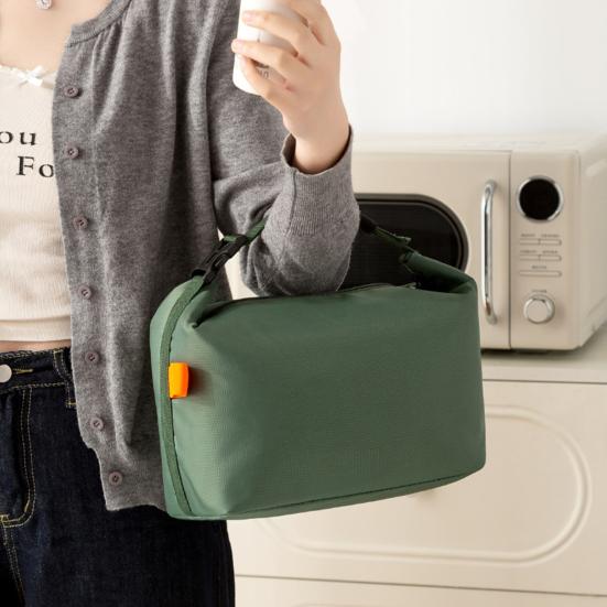 Lunch Box Bag Zipper Closure Large Capacity Waterproof Easy To Clean Lightweight Portable Bento Bag Insulation Pouch