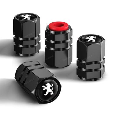 Conjunto de 4 Tampas de Válvula de Ar Peugeot, Adequado para Peugeot SUV2008 208HB 308 SUV3008