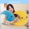Cozy Soft Moon Pillow Plush Cushion For Children With Cute Animal Design Ideal For Sofa Or Bed