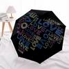 1pc Love Joy Automatic Folding Umbrella with 8-Rib Windproof Design, Portable Foldable Sunshade Umbrella For Halloween 080