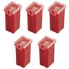 50A Delon Technology - Block Fuses JCase Tall, 5 Pack, 14,2x12x27mm / 0.56x0.47x1.1 Inch, max 32V, red