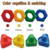 6Pcs Nut Shape Screw Building Blocks Match Puzzle Toys For Children Infant Montessori Shape Color Recognize Educational Toys