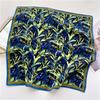 Small Square Scarf with Floral Print for Modern Women Soft & Breathable Bandana Scarves Daily Party Wear Neckerchief