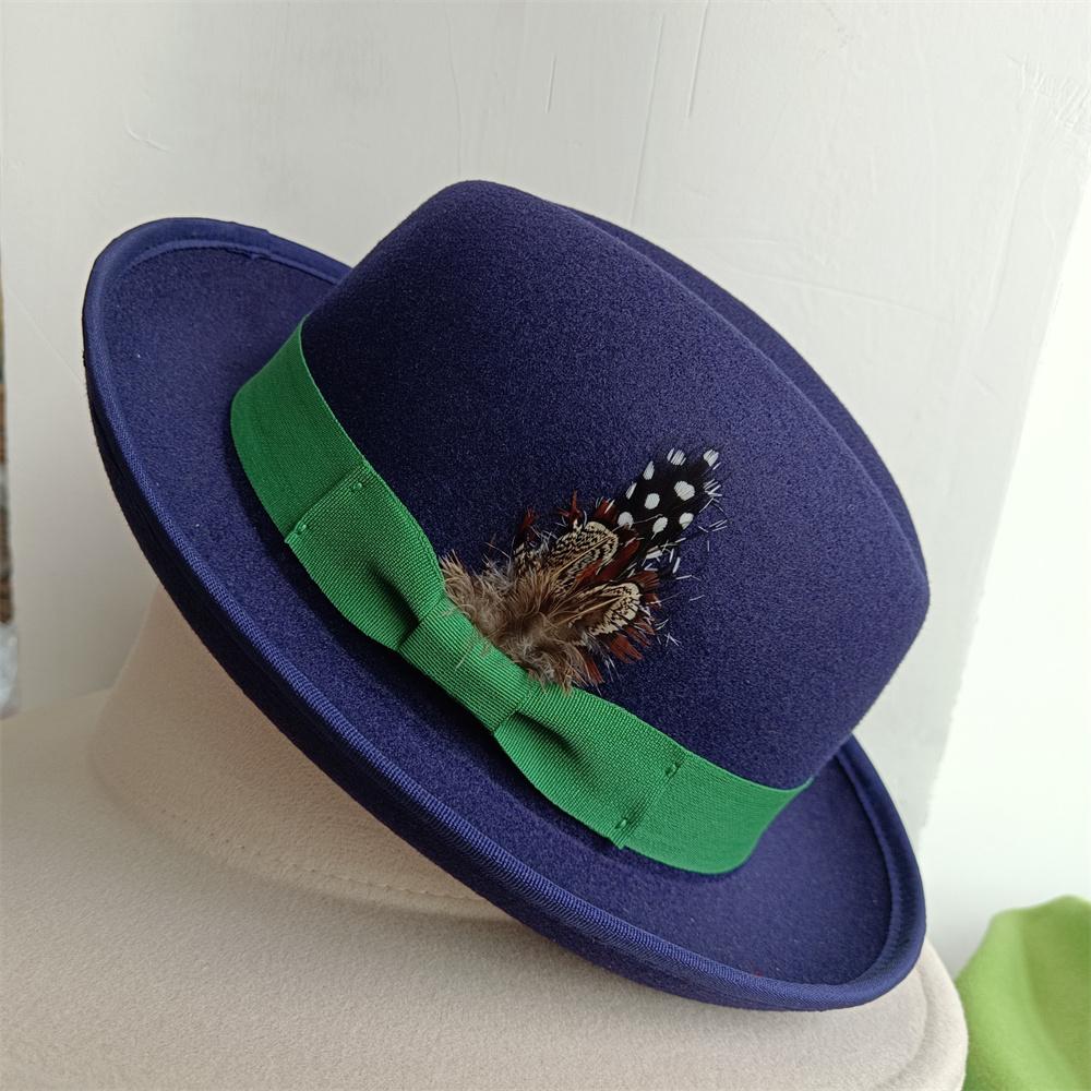 The Derby Hat Bowler Hat Fedora For Women And Men Party Hat Men Hat For Winter Elastic Band Felt Hat Jazz Church Hat