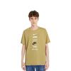 Nike Alphabet Logo Print Rundhals T-Shirt Herren Oberteile Gelb DZ2876-725