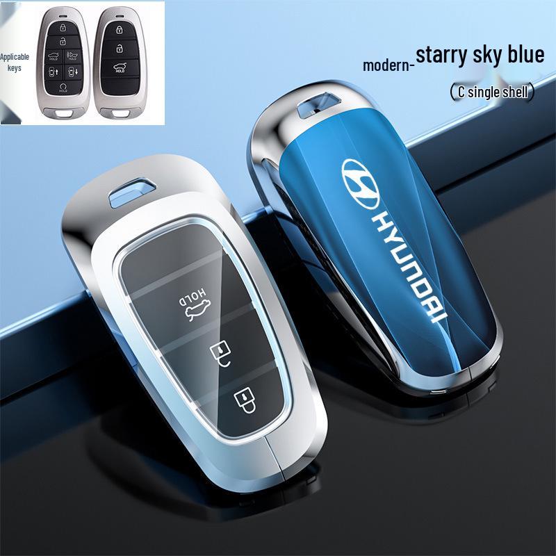 Hyundai Tucson Palisade IONIQ Nexo L Key Case Snap Button Shell