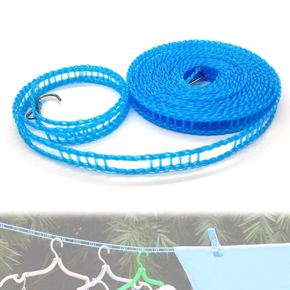 3 Pcs Portable Travel Clothesline Adjustable Clothes Drying Line Windproof Non Slip Clothesline for Camping Traveling