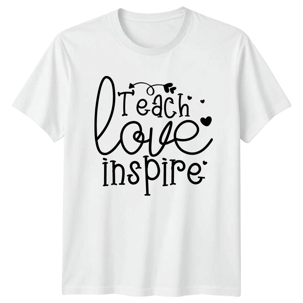 Teach Love Inspire Unisexs TShirt Teacher Education Teacher Appreciation
