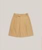 OURO Button Strap Midi Pants [ Beige ]