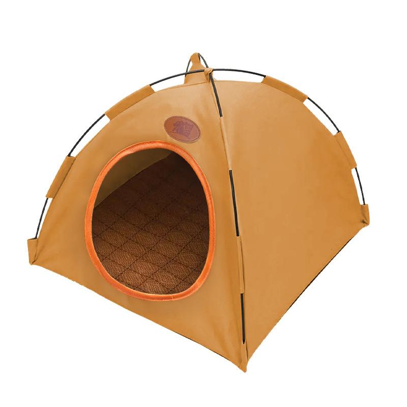 Foldable Pet Cat Tent Suitable All Four Seasons Closed Design Breathable Cat House Waterproof Stable Pet Kennel Outdoor Camping