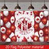 2D Plan 1 Canada Day Banner Suitable for July 1st Celebration - Maple Leaf and Red Balloon Flag