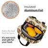 Leopard Yin Yang Luxury Gold Marble Balance Design Insulated Lunch Bag for Kids School Cooler Thermal Food Box Tote Lunch Boxes