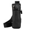Just cavalli leather messenger bag men's gothic plate black