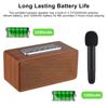 Portable Karaoke Machine for Adults 5W*2 High Power Wireless BT Speakers LED Lights Rechargeable Home Karaoke Support