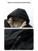 Men's 2025 Thickened Down Cotton Hooded Winter Jacket for Cold Protection Workwear