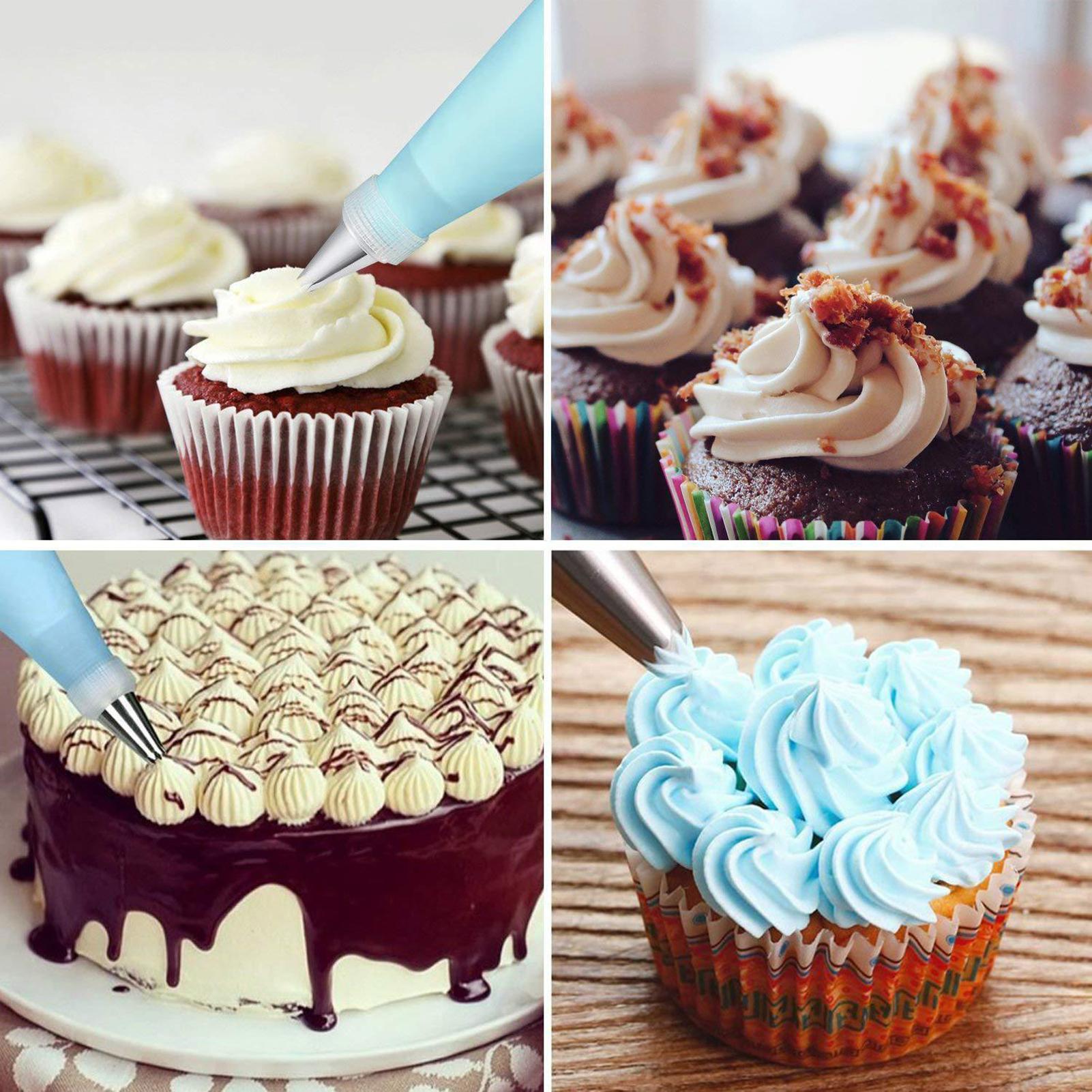 Cake Decorating Kit, Cake Baking Supplies Cake Baking Supplies, Cake Decoration Set, Piping Bags And Tips Set for Beginners or Professional