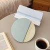 DM1121 DIY Geometric Phone Holder Resin Mold Casting Round Mobile Stand Card Holder Silicone Epoxy Molds for Table Decoration