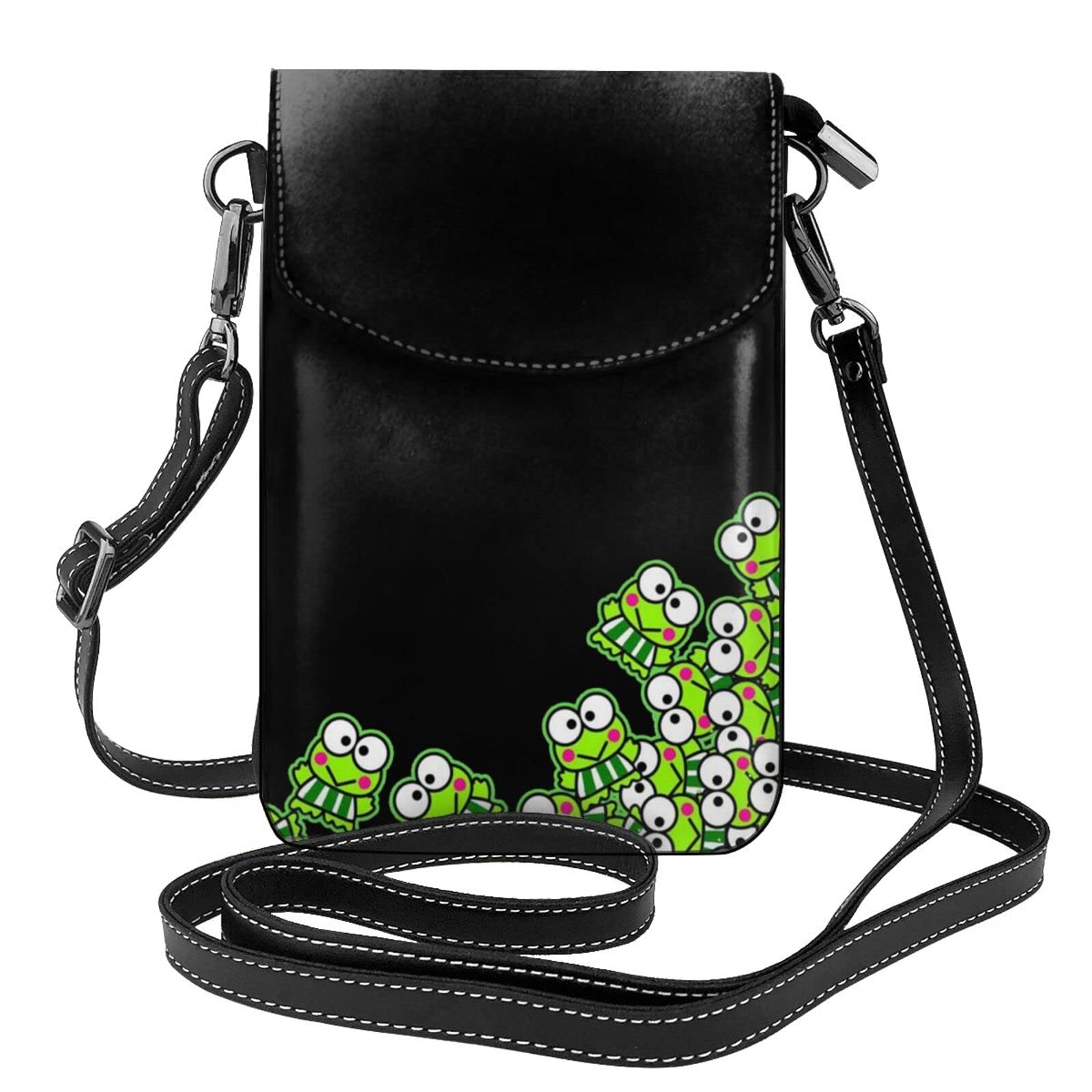 

[JMI] Keroppi Genuine Leather Smartphone Pouch Shoulder Bag, Thin, Men s and Women s Mini Pouch, Popular Wallet, Crossbody Bag