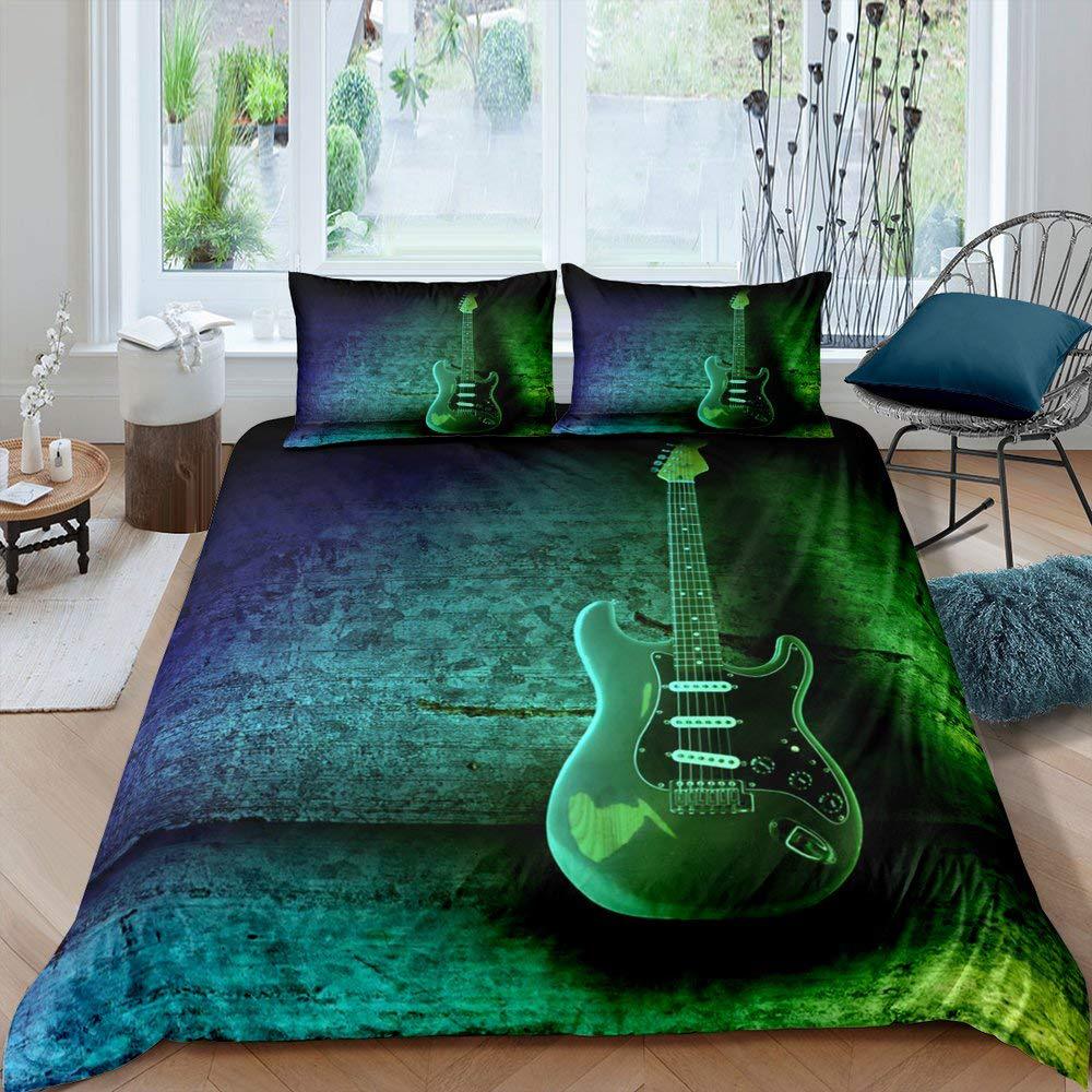 Palm Leaf Banana Leaf Bedding Three-Piece Quilt Cover