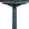 Garden Bird Bath Outdoor Decrative Garden Feeder Stand with Scallop-like Pattern. Time-Worn Finish. 50cm. Green