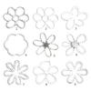 Fashion Hollow Flower Pendant Jewelry Making Irregular Flower Bead Earring Dangle Pendant 3D Flower Charm Party Favor