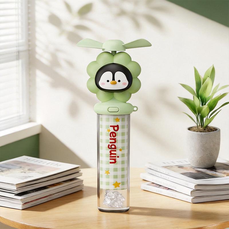 2026 Portable Cartoon Pet USB Handheld Fan - Cute & Fashionable, Rechargeable Electric Mini Fan Cartoon Hot Sale 100k+