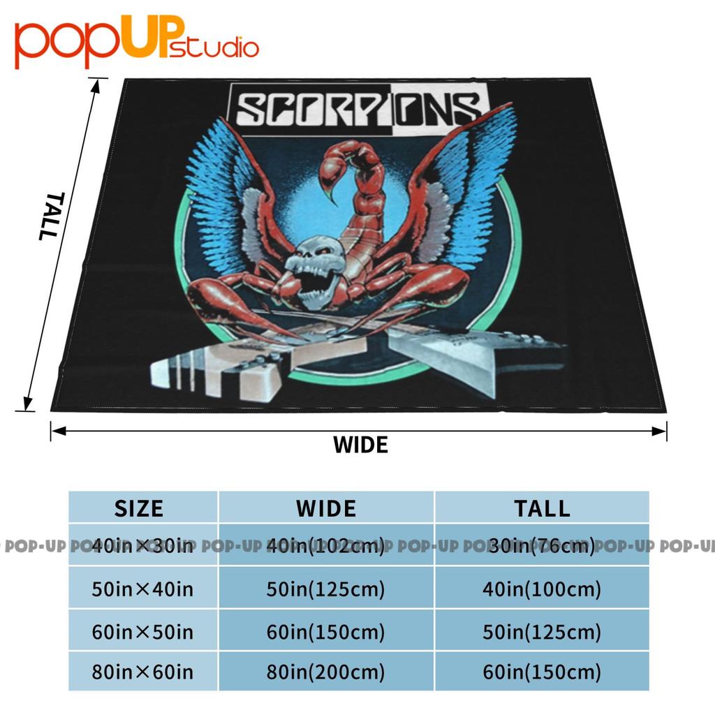 1990 Scorpions Crazy World Tour 90-91 Ultra-Soft Blanket Quilt Winter Sofa Cover Bed Covers
