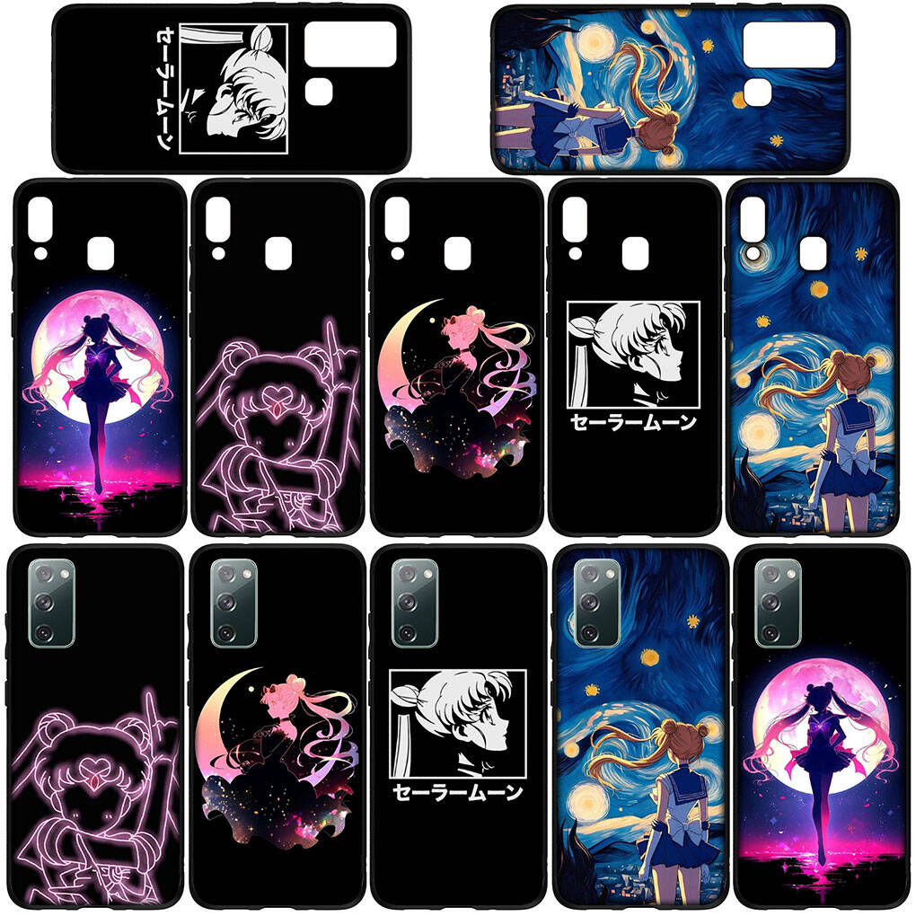 Cover for iPhone 17 16 15 Xiaomi Poco Redmi Note 14 13 12 11 Pro Max 9 16e Samsung Galaxy S25 S24 S23 OPPO Huawei Girl Lovely Sailor Moon Phone Case