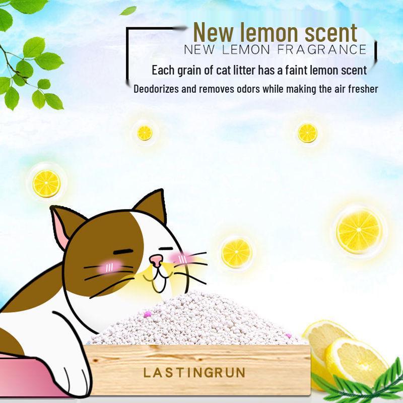 Lemon Deodorizing Bentonite Cat Litter - 1 Kg