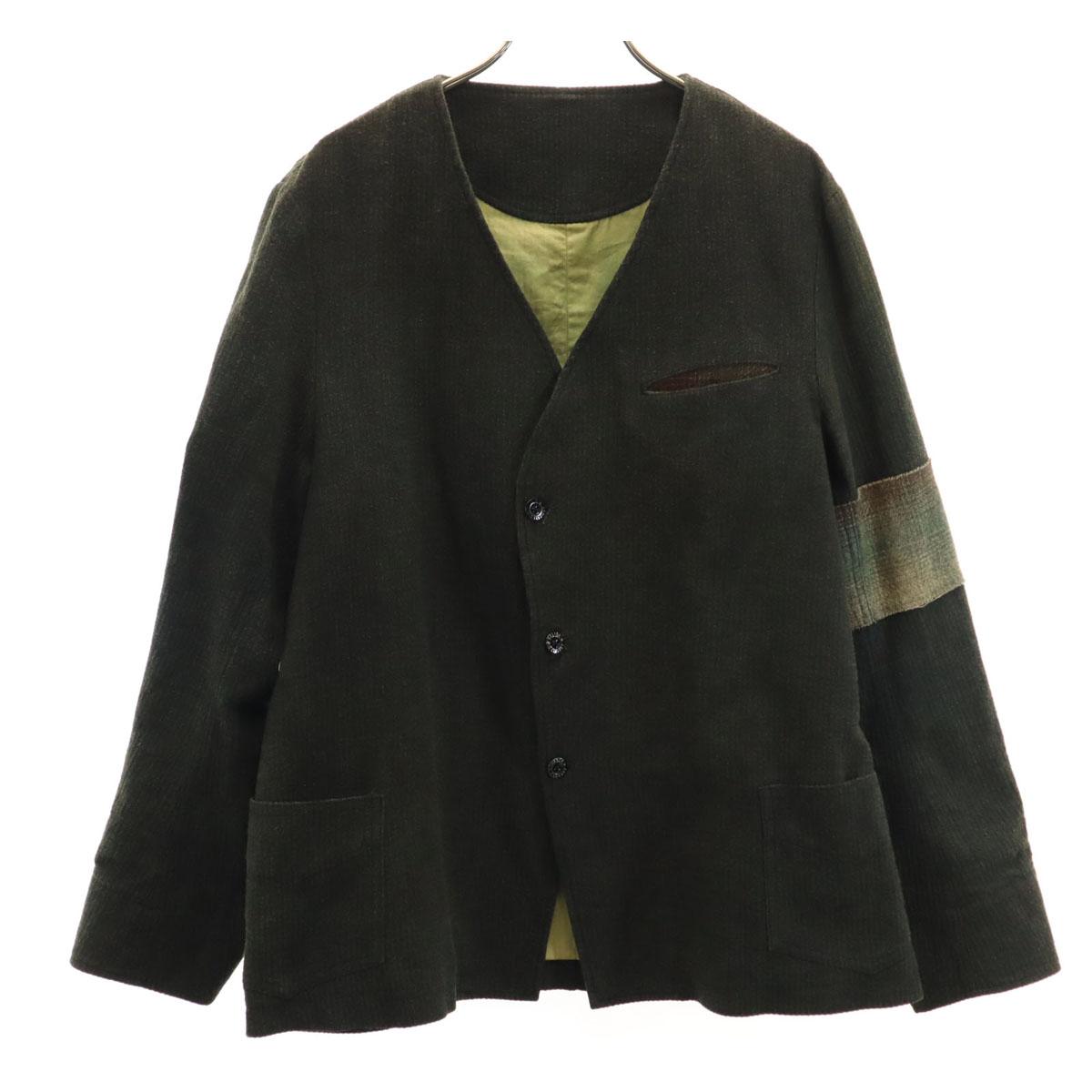 

ПРОЧНЫЙ ЭЛЕГАНТНЫЙ Французский Рабочий Без цвета куртка Зеленая система Мужской Б/У