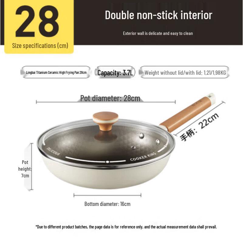 Chui Da Huang Multi-Layer Stainless Steel Non-Stick Pan CG28LB