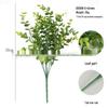 Seven-Fork Eucalyptus Artificial Greenery Bouquet for Floral Wedding Decor and Photography