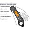 Meat Thermometer 1 Set Cooking Waterproof Double Probe ABS Clear Digital Display Kitchen Accessories