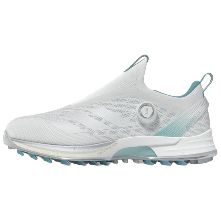 Adidas Adizero Zg Boa Comfortable Versatile Durable Low Top Golf Shoes Women Sneakers White Silver JQ7751