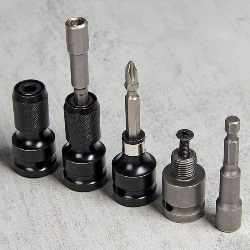 Multifunctional Universal Adapter Set for Hexagonal Bit Crafted from Chrome Vanadiums Steel Ideal for Hand Tool Kit